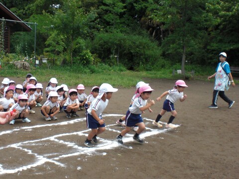 徒競走「位置について用意」